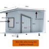 Nhà cho chó lớn ngoài trời bằng gỗ chắc chắn