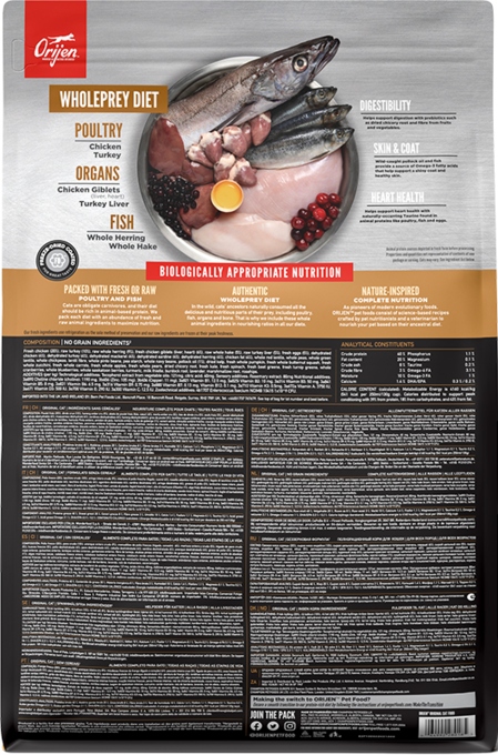 Main Ingredients in Orijen Dry Cat Food