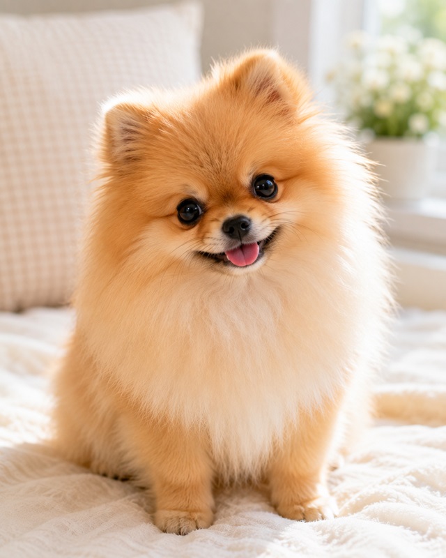 Chó Phốc sóc lè lưỡi nhẹ